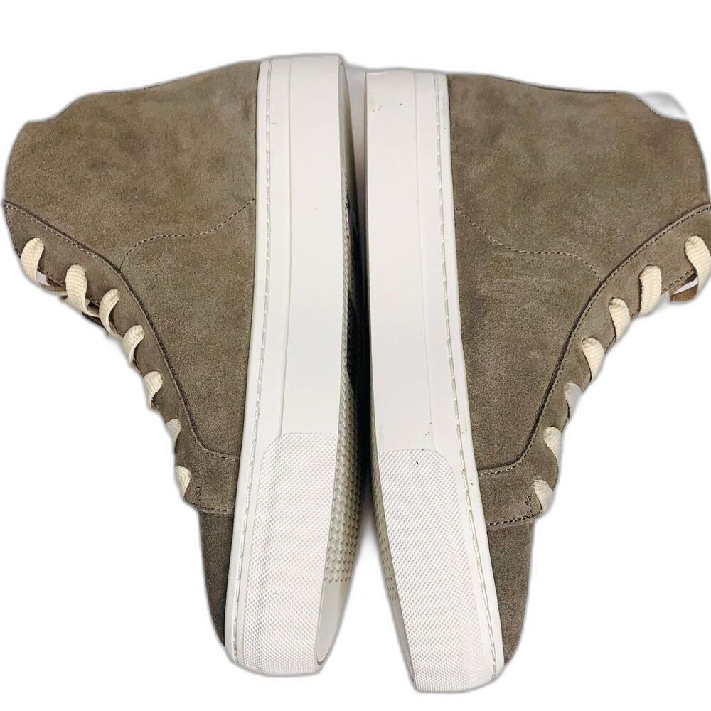 NEW Soludos Ibiza Womens High Top Platform Sage Suede Sneakers Size 8.5